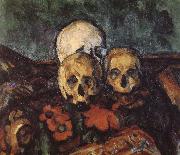 Paul Cezanne carpet three skull oil on canvas